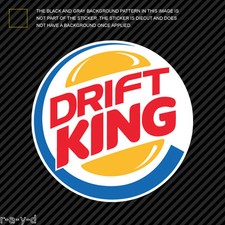 Drift King Sticker Die Cut Decal Self Adhesive Vinyl Jdm