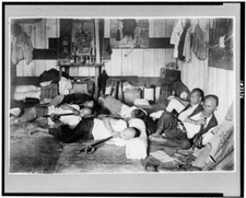 8" x 10" Photo 1924 Opium den on Malinta Street, Manila, Philippine Island