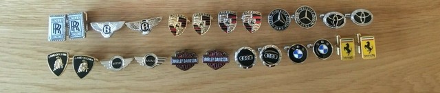 car logo cufflink BMW MERCEDEZ HALEY DAVIDSON MINI free postage car logo cufflink BMW MERCEDEZ HALEY DAVIDSON MINI free postage