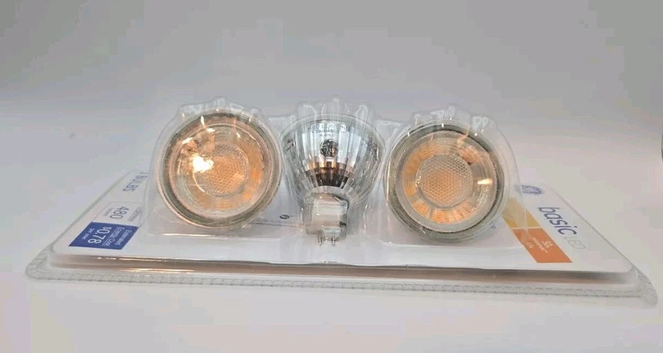 1 Pk Of 3 - GE Basic LED MR16 (50W REPLACEMENT) 6.5W Light Bulbs Dimmable 46281 - Image 3 of 4