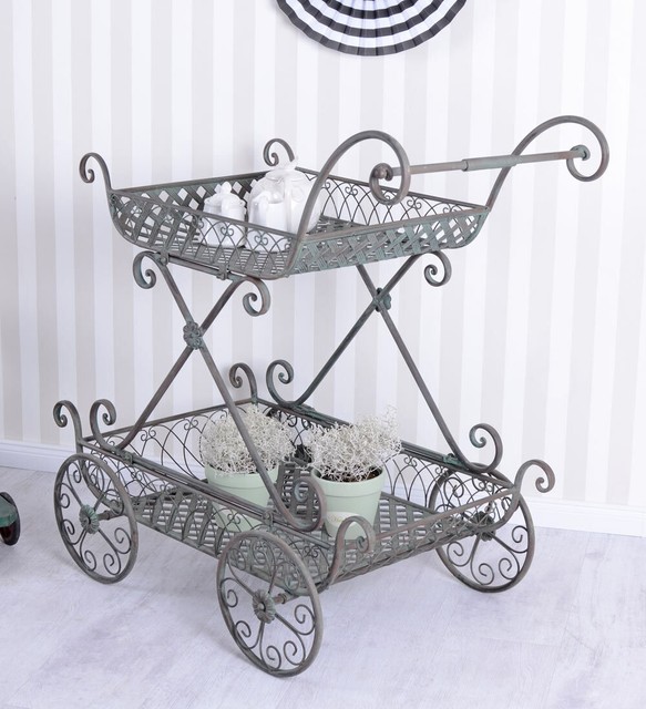 Beistelltisch Barwagen Blumenwagen Teetisch Regal Servierwagen