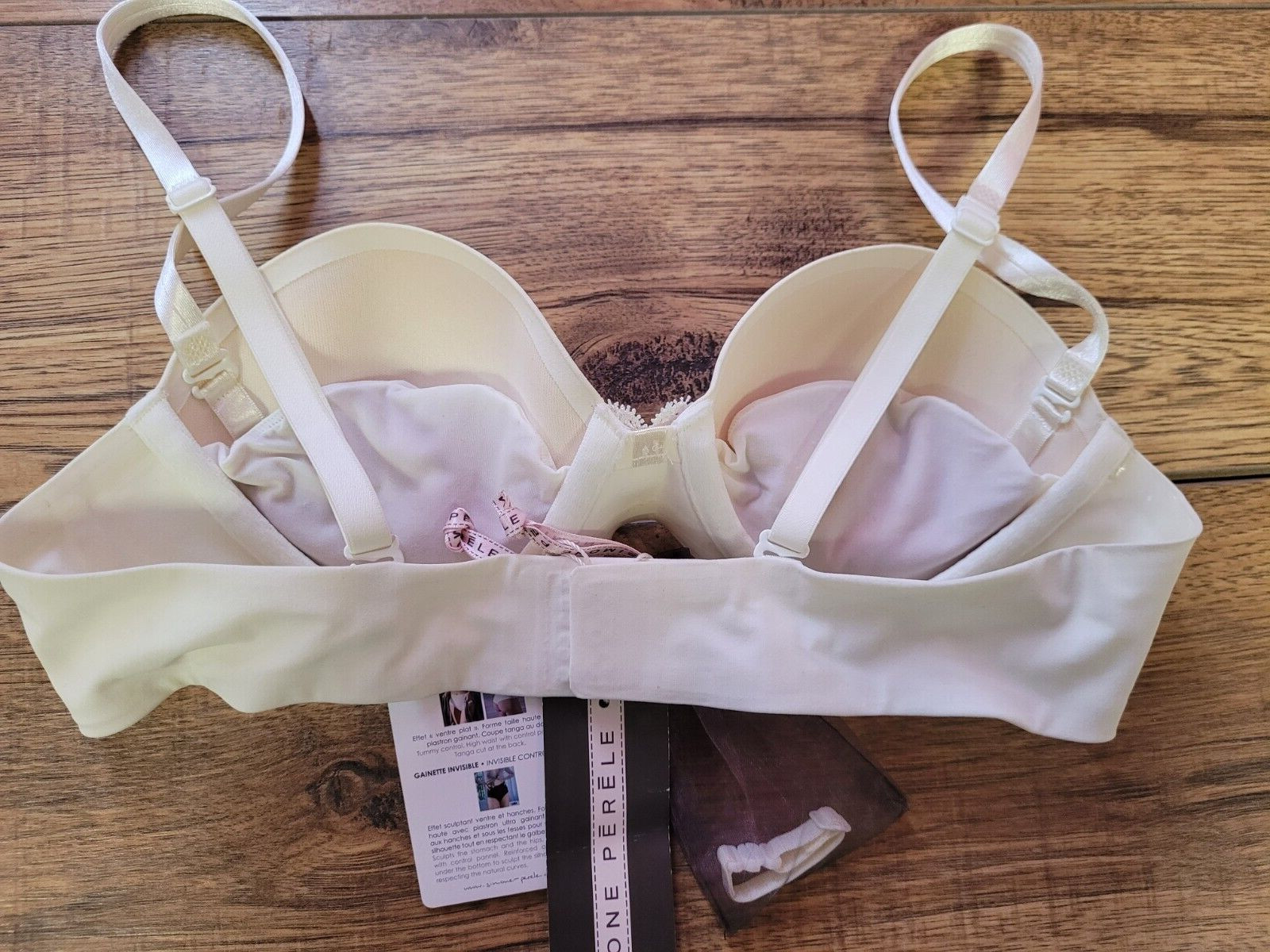 Simone Perele Bra 30B White Aura Multi-Position Strapless Underwired Padded NWT image 3