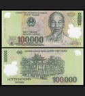 100,000 Vietnamese Dong - One 100K VND UNC Vietnam Polymer Banknote