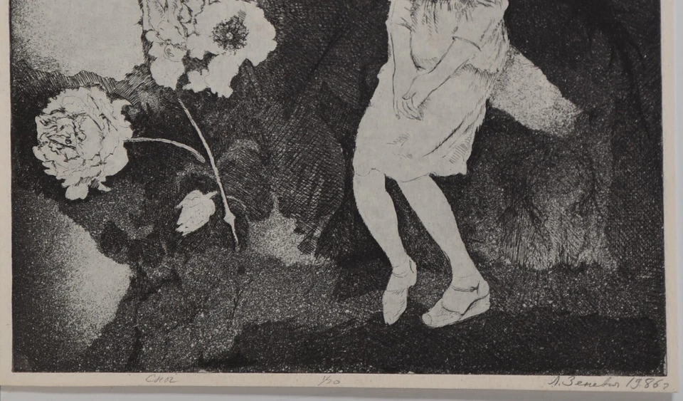 Zenovich / Radierung /handsigniert / 1986 /nur 10 Exemplare - Bild 2 von 4