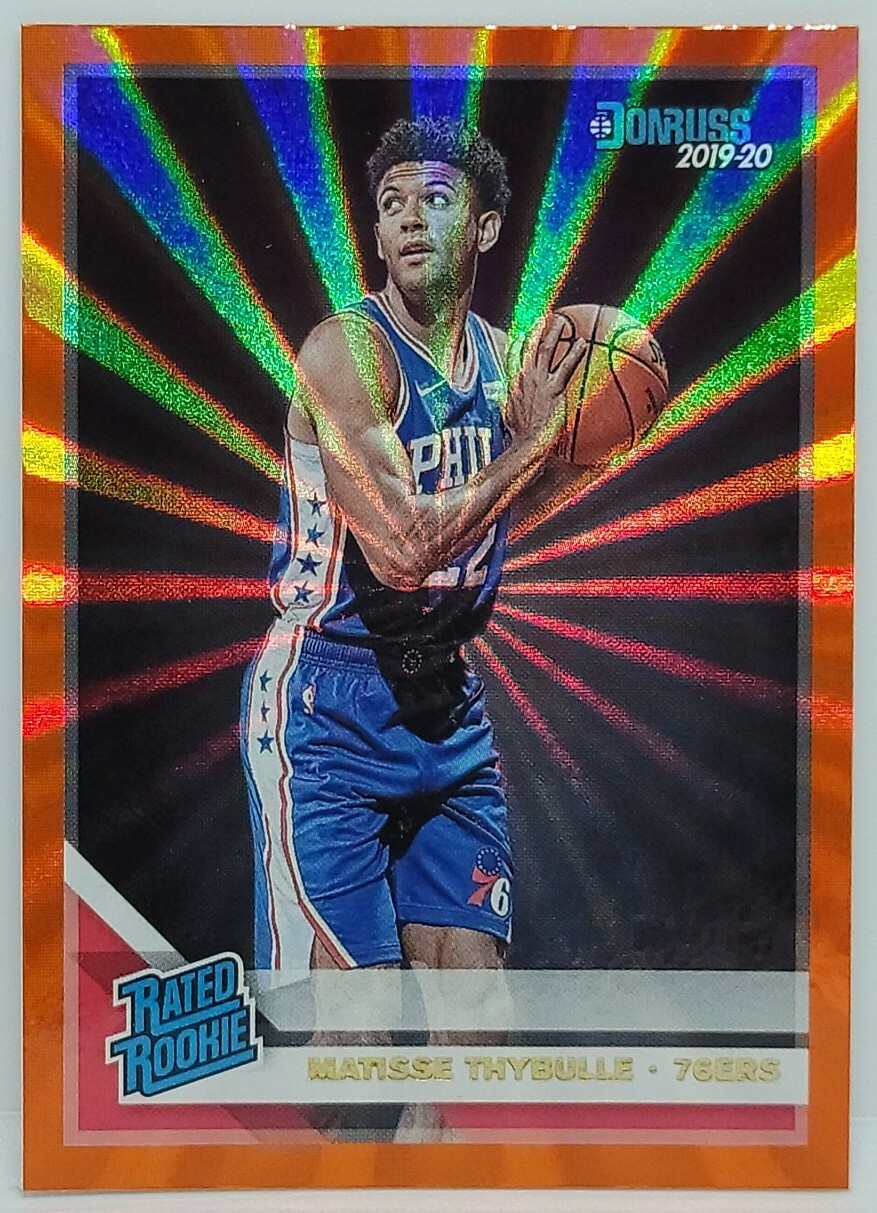 Matisse Thybulle 2019-20 Donruss Rated Rookie Orange Laser RC Mint Condition