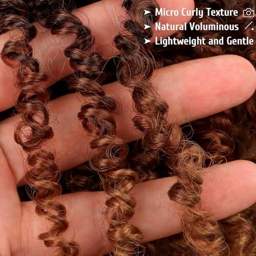 Pre Looped Yanky Twist Crochet Hair 8 Inch 8 Packs 8 Inch (Pack of 8) 1B/30# - Picture 6 of 7