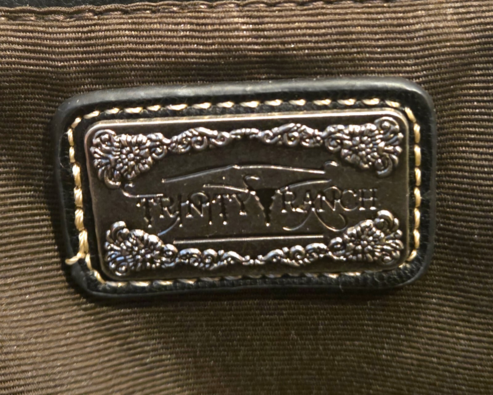 Trinity Ranch Black Backpack Turquoise Leather W/… - image 14