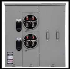 🔥FREE SHIPPING🔥 Siemens 2-Gang 400A 225A Ring Type Meter Stack UNI-PAK WEP4212