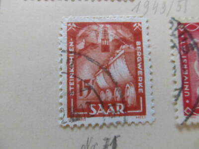 Französische Deutsche Saar 1949-51 15f feine gebrauchte Briefmarke A11P10F231
