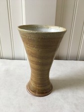 Hand Crafted Stoneware Pottery Glass Cup Tumbler for Beer or Other Liquid, 12 oz