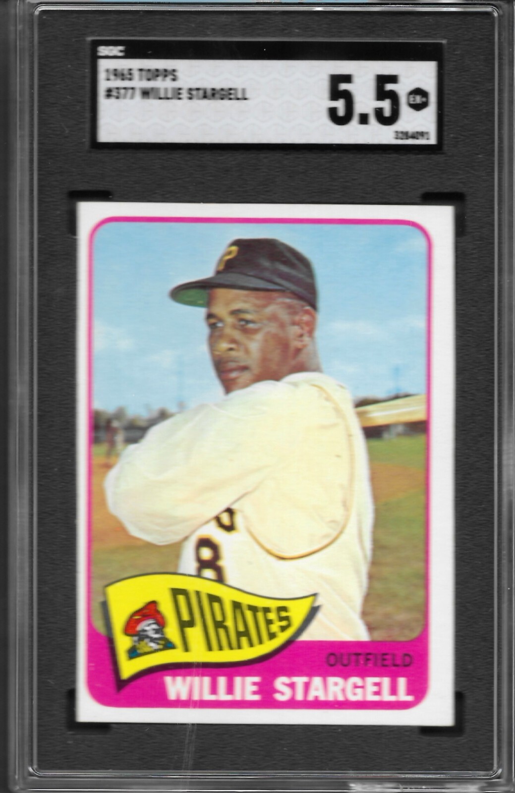 1965 Topps #377 Willie Stargell Pirates EX+ SGC 5.5