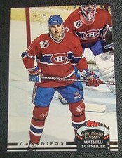 1992 Stadium Club #70 Mathieu Schneider