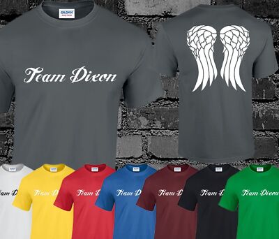 Team Dixon Herren T-Shirt Walking Dead Oberteil Rick Daryl Michonne Zombie S - 3XL