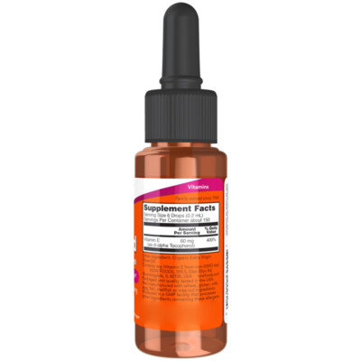 Now Foods, vitamina E líquida, 1 fl. oz (30 ml) - envío rápido
