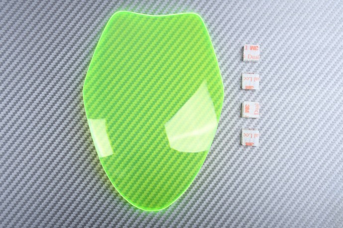 Cache phare vert Suzuki GSXR 1000 antichoc protection optique DM11