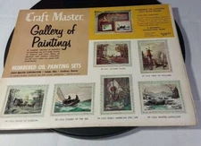 Vintage Original 1960s Master Craft Paint By Numbers Dealer's Catalog