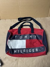 VINTAGE Tommy Hilfiger Duffle Bag 90s 00s Sports Gym Work-out Travel Carry-all