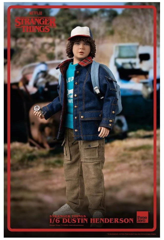 STRANGER THINGS - Dustin Henderson 1/6 Action Figure 12" ThreeZero - Immagine 2 di 4
