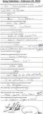 Greg Valentine Signed Hand Written Q&A BAS Beckett COA WWE The Hammer Autograph