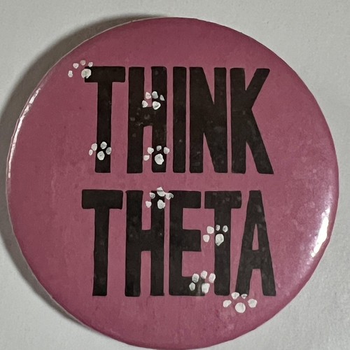 Think Theta Pink Sorority Button Pin | eBay