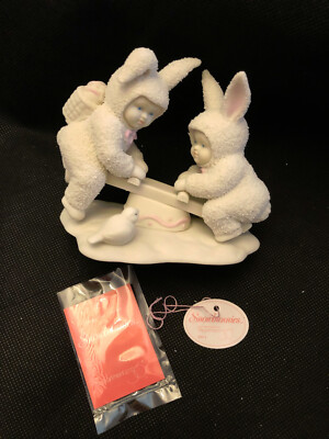 Dept. 56 Snowbunnies ''I'm Teeter, You're Totter '' Figurine #2620- New in Box