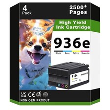 4 Pack 936e Ink Cartridge Compatible for 9125e 9135e 9730e 9110b 9130b 9128e