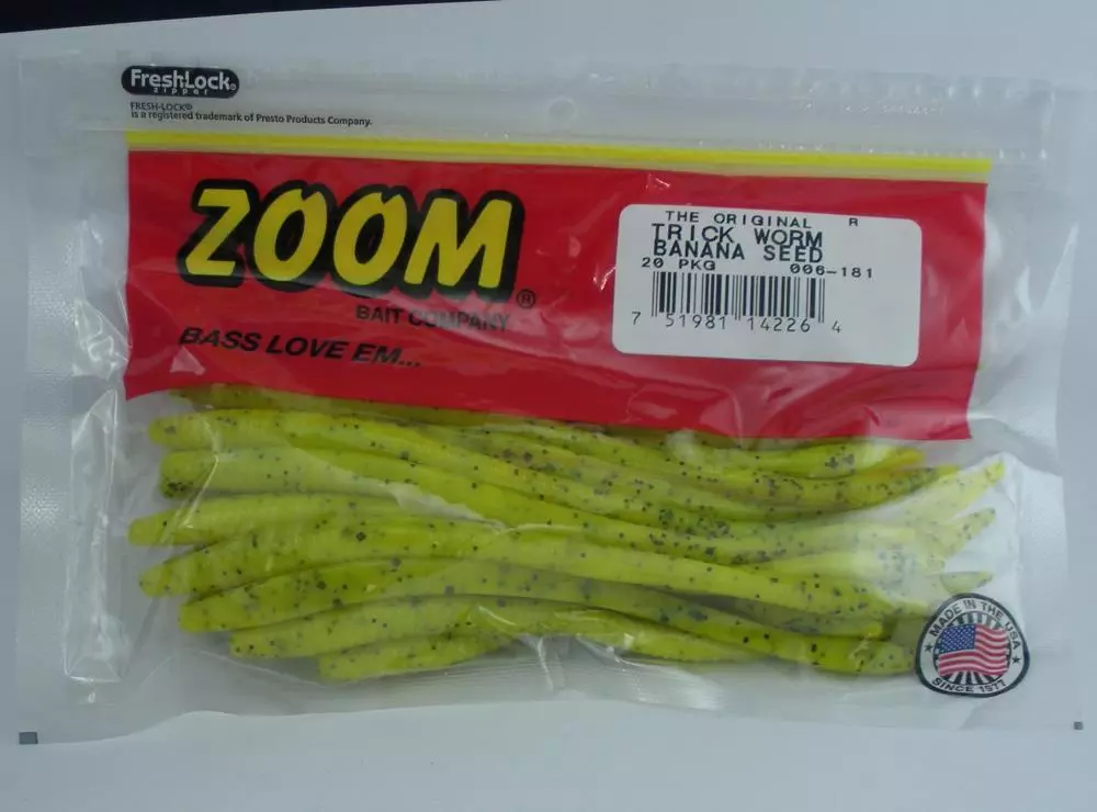 Zoom Original Trick Worm 6 1/2” Banana Seed