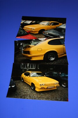 Ford Capri Mk3 gelb ''3 x Foto's aus Privat Sammlung 1997'' !!!