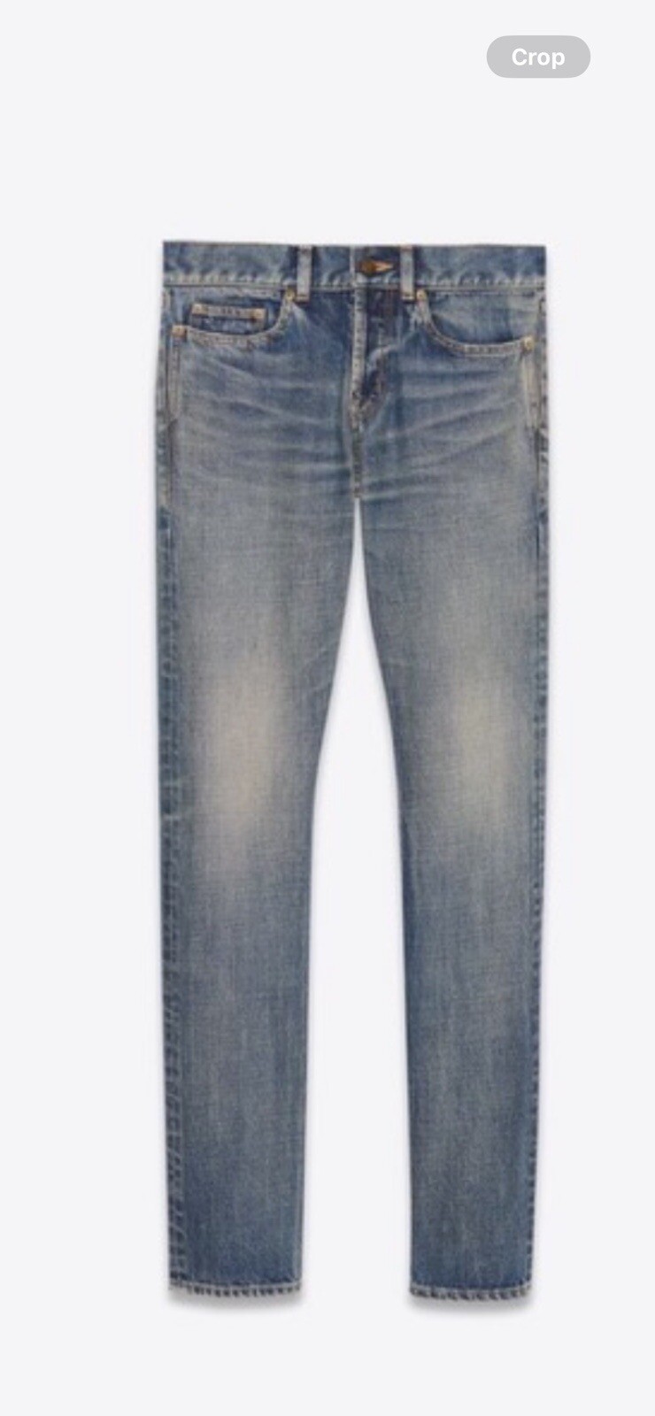 Jeans blu classici da uomo Saint Laurent. 26 $790