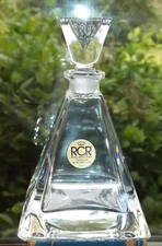 Vintage RCR Royal Crystal Rock Perfume Bottle Original Sticker Elegant!