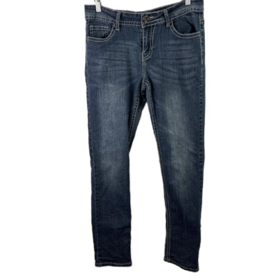 Revolt Y2k Vintage Women's Dark Wash Skinny Jeans Blue Denim Juniors Size 10