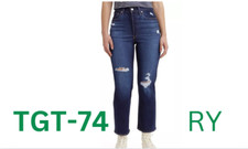 Levi's Women's Ultra-High Rise Ribcage Straight Jeans - Dark Indigo, 26X27