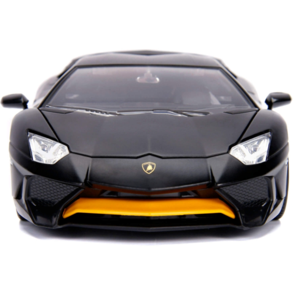 2017 Lamborghini Aventador SV LP750-4 1:24 Scale Model Black by