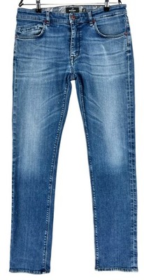 Mason's Men's Harris Stretch Straight Jeans W34 L33 Blue Denim Regular Fit