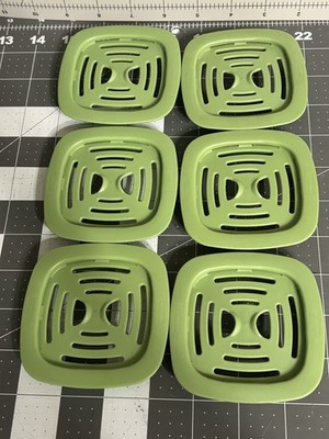 6 Rubbermaid Produce Saver 7K01 Replacement Grid Crisp Fresh Vent Tray Insert 