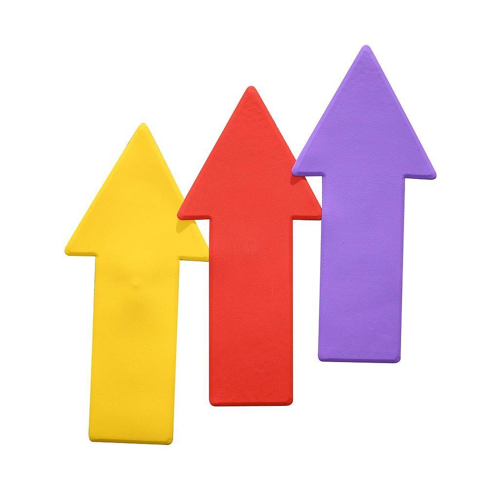 Маркер для пола со стрелками (упаковка из 6 штук) Желтый Желтый