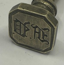 Antiker Wachssiegelstempel aus Messing/Antiqu...