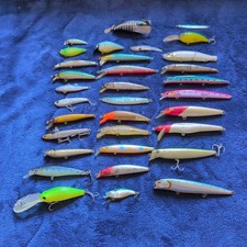 Seabass Lure Set 37pcs Fishing Tackle Hard Baits, Used, Includes Rare Items