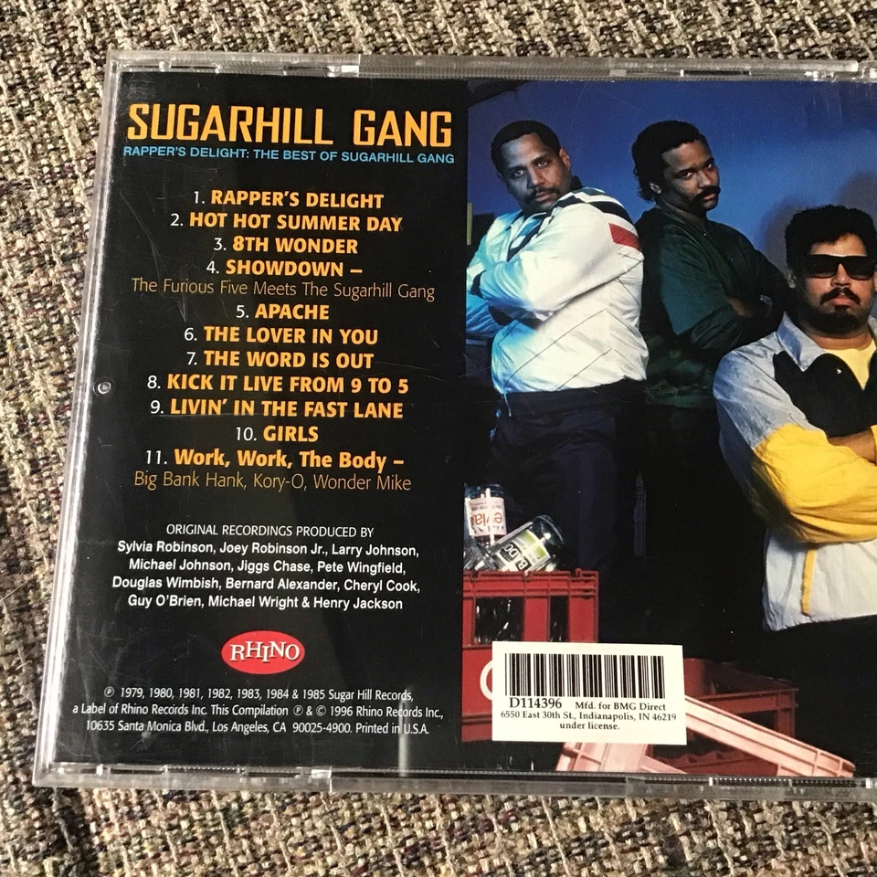 RAPPER’S DELIGHT…THE BEST OF SUGARHILL GANG 1996 OOP CD 11TRX RHINO PRINT  - Image 3 of 4