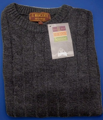 Men's Long Sleeve Wool Crew Neck Sweater