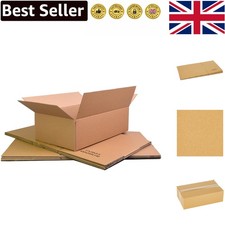 Space-Efficient Flat-Packed Cardboard Boxes - Ideal for Post & Courier Use