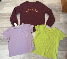 Cat  Jack 4-piece Clothing Lot S 6/7 Shirts/Sweatshirt  sz 7-10 Tights NEW  B