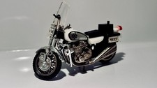 Vintage Zee Ridge Riders Kawasaki 900 Police Motorcycle Diecast Model Toy