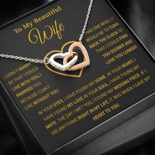To My Wife Necklace, Gift For Wife, Anniversary Gift For Wife, Necklace For Wife