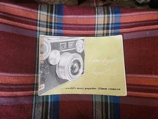 Argus C-3 35mm Rangefinder Camera Original User Instruction Manual Booklet READ