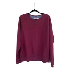 Brooks Brothers Sweatshirt Size XL Red Burgundy Crewneck Pullover Long Sleeve