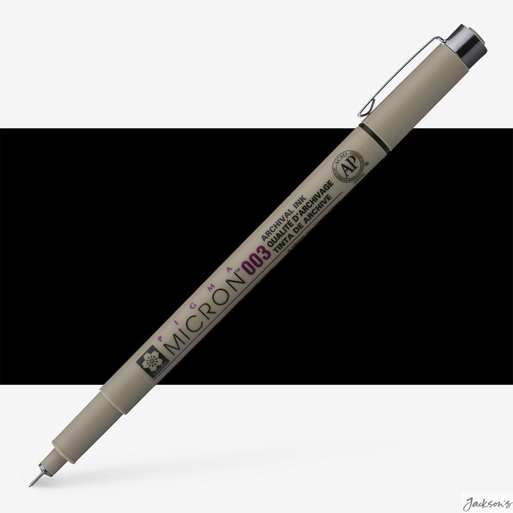 Sakura Pigma Micron Pen Black 0.15mm Fineliner For Drawing Journals Crafts