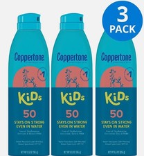 Coppertone Kids SPF 50 Moana Spray Sunscreen 5.5 oz 3 Pack   07/2026