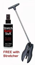 Metal Boot or Shoe Toe Width Stretcher  Free Spray Liquid Stretch