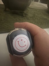 Teacher Stamp - Red Ink Smiley FACE - Self-In
